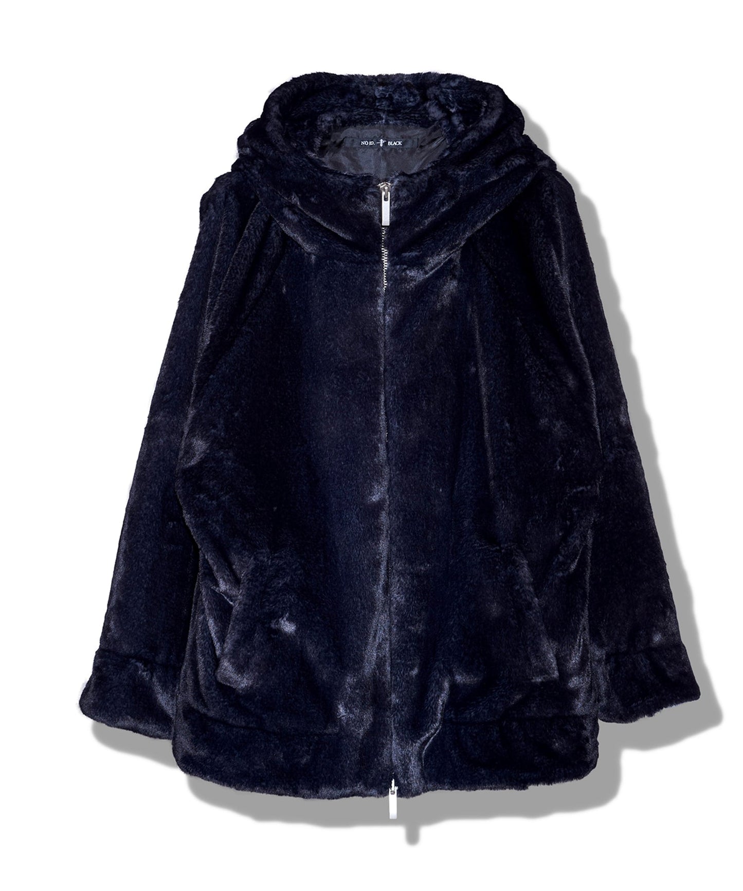 フェイクファーBIGフーデッドBLZ