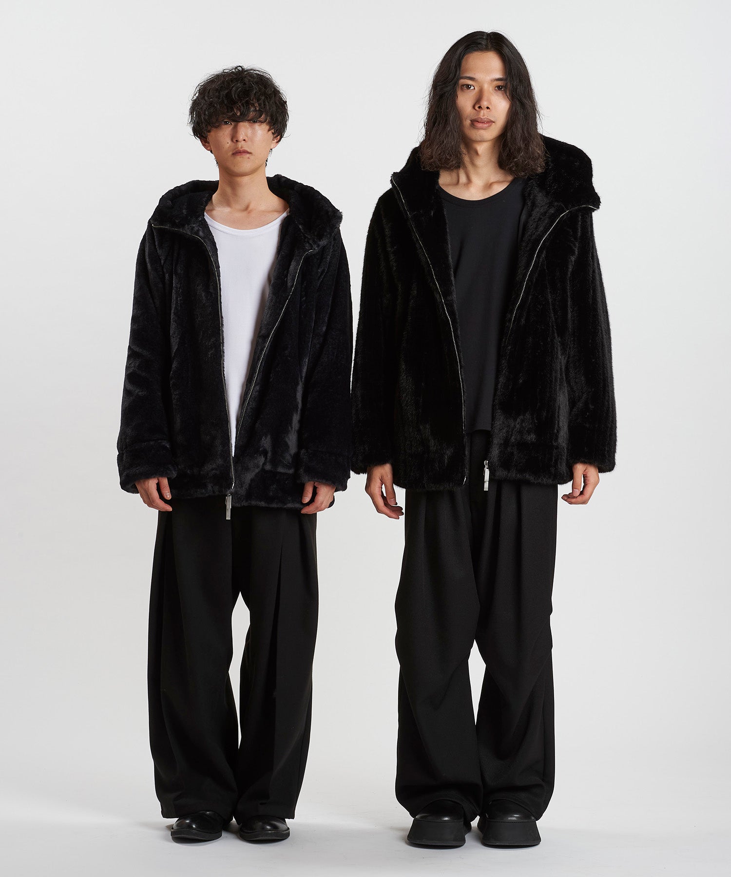 BLACK Model:H169cm / ストライプ Model:H180cm