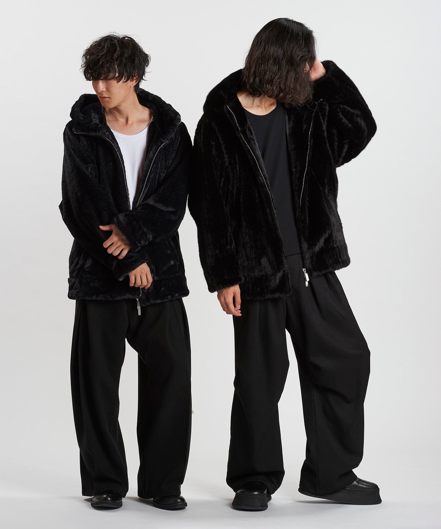 BLACK Model:H169cm / ストライプ Model:H180cm