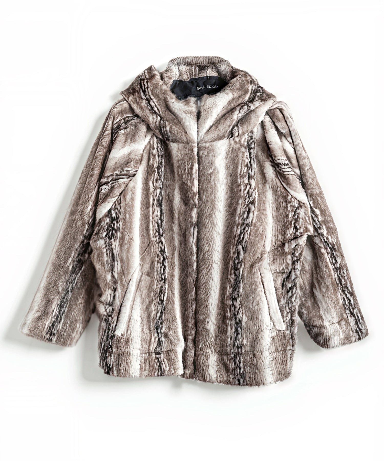 フェイクファーBIGフーデッドBLZ