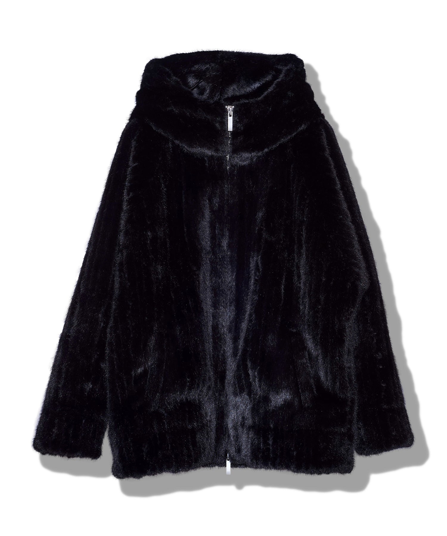 フェイクファーBIGフーデッドBLZ