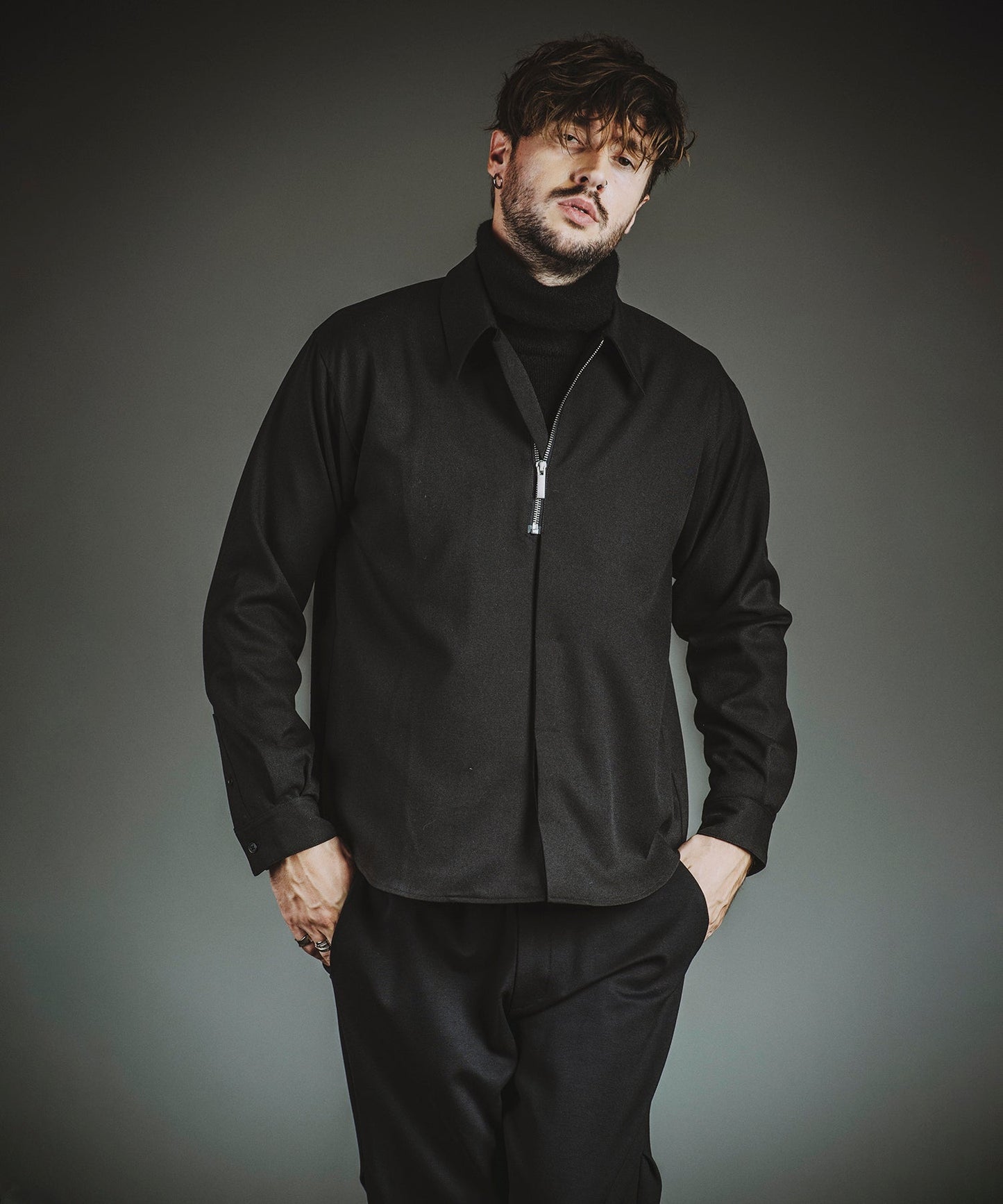 フライフロントハーフZIP-SH