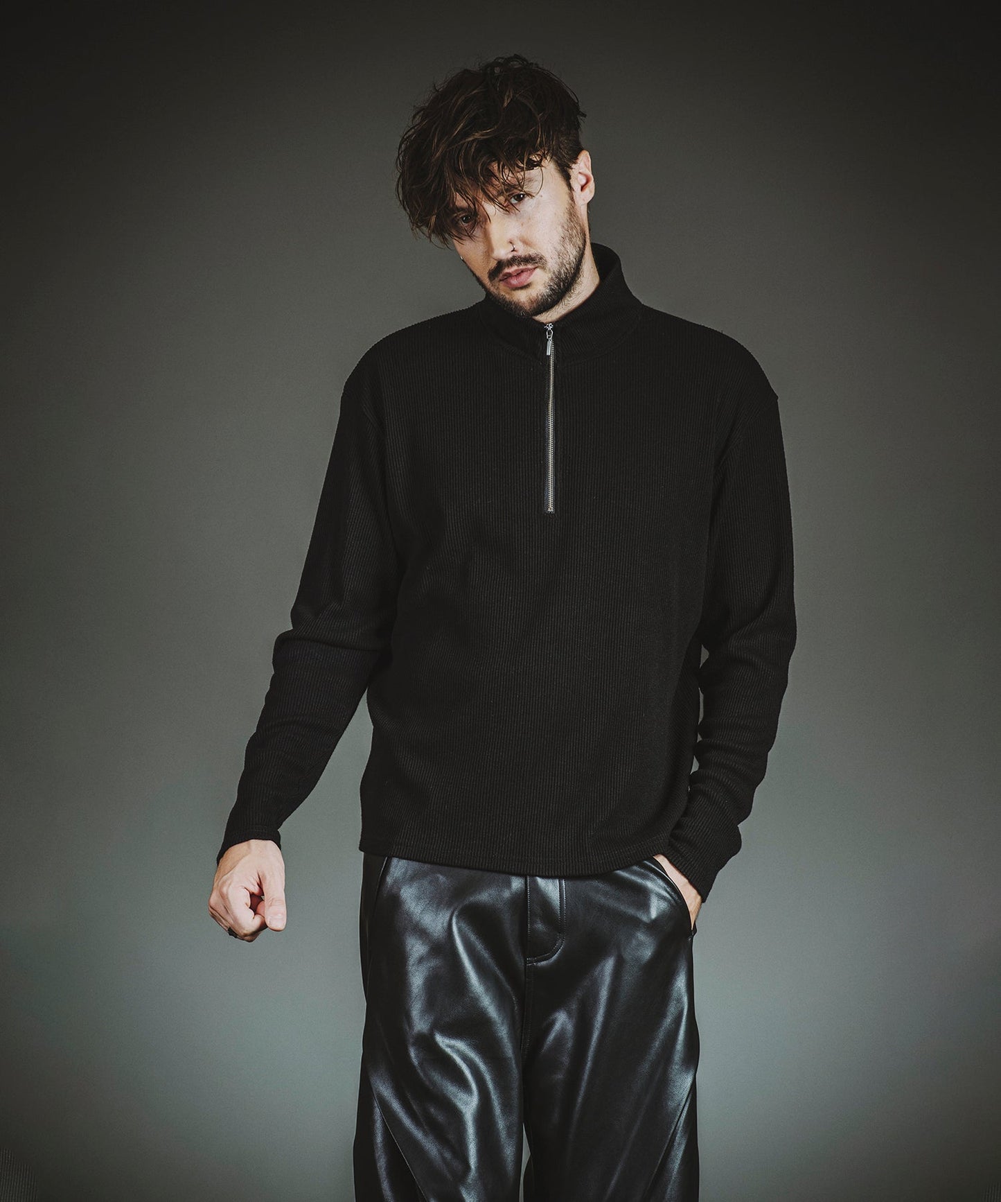 テレコハーフZIP-BIG-PO