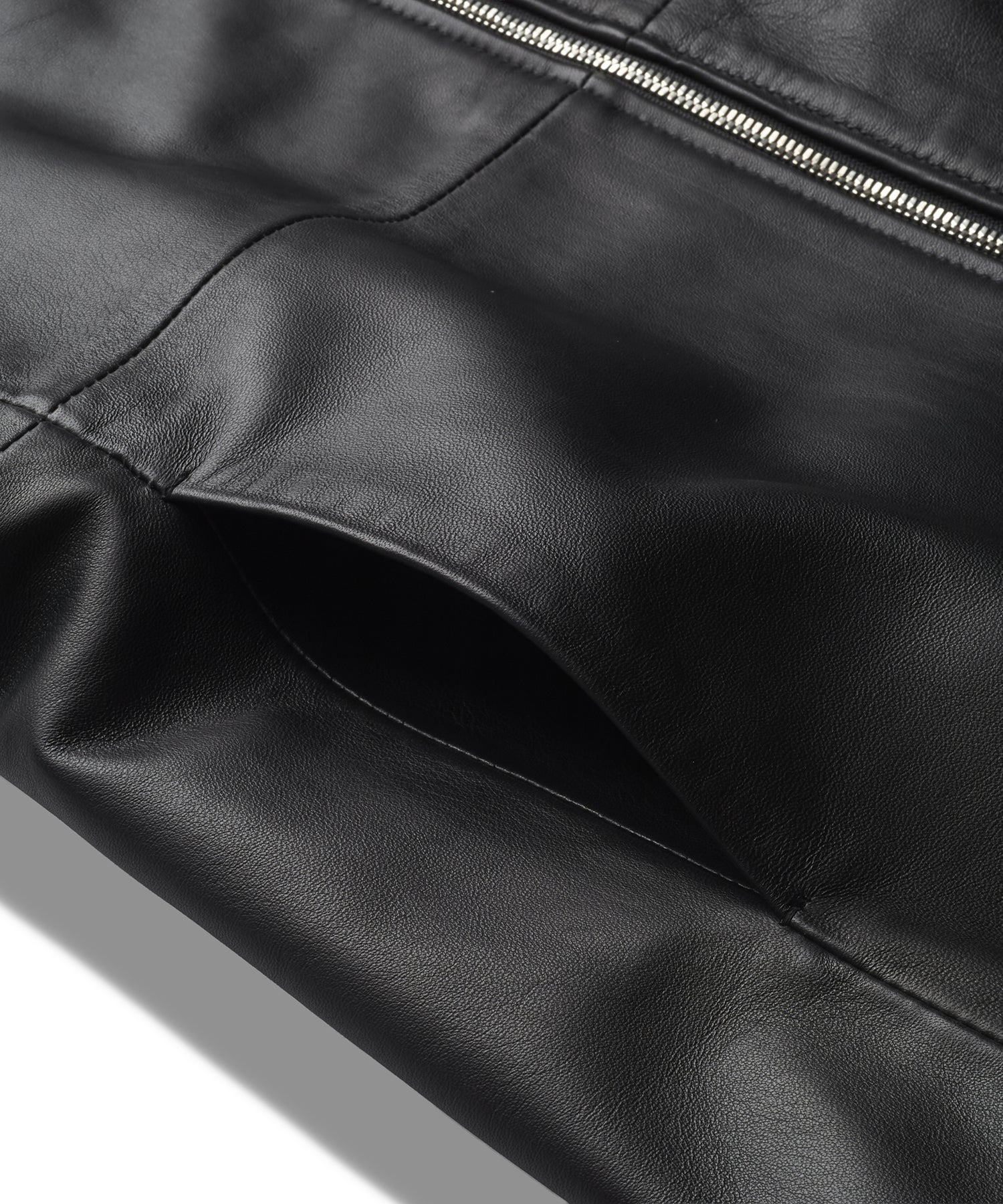 シープレザーフードJKT