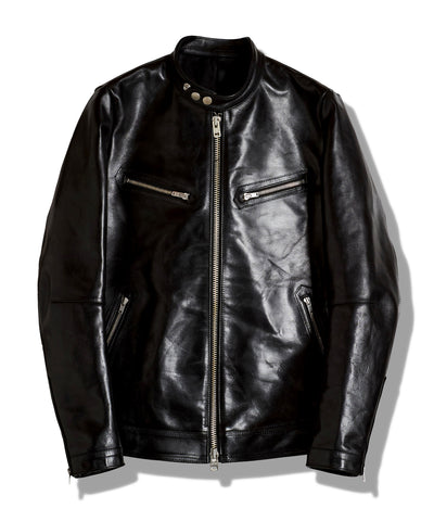 ホースレザーシングルライダースJKT