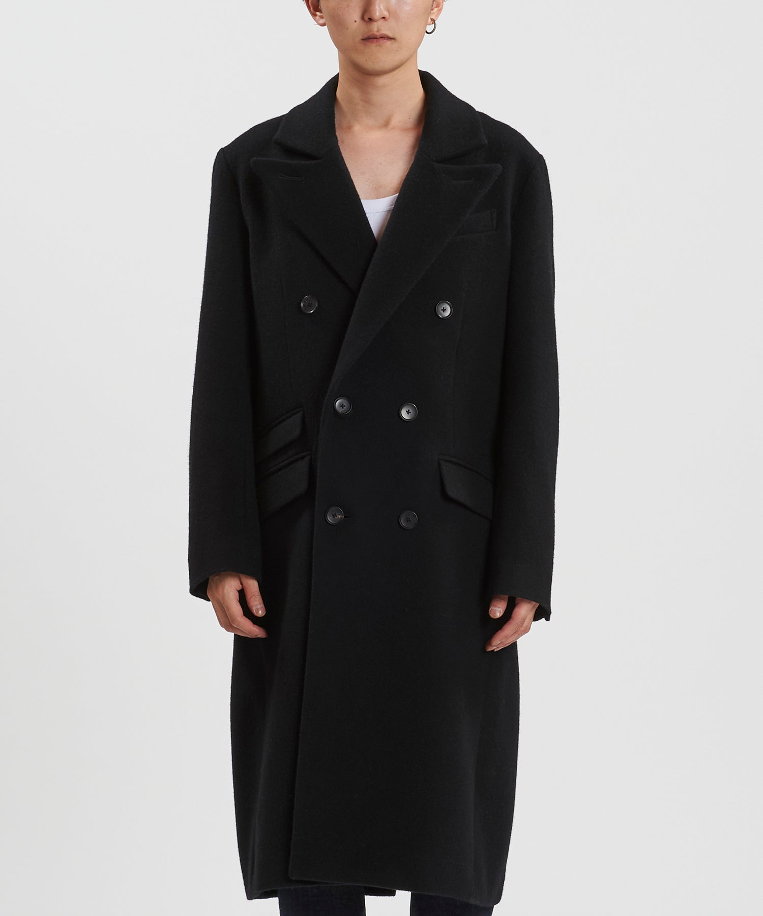 NO ID. BLACK. コート　オーバーサイズ NO ID. COAT
