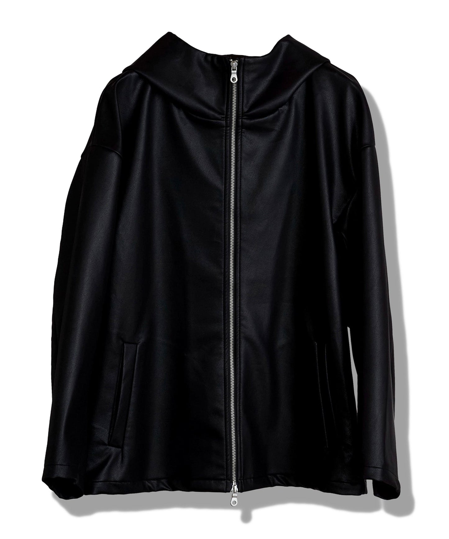 シンセティックレザーBIGフーデッドBLZ