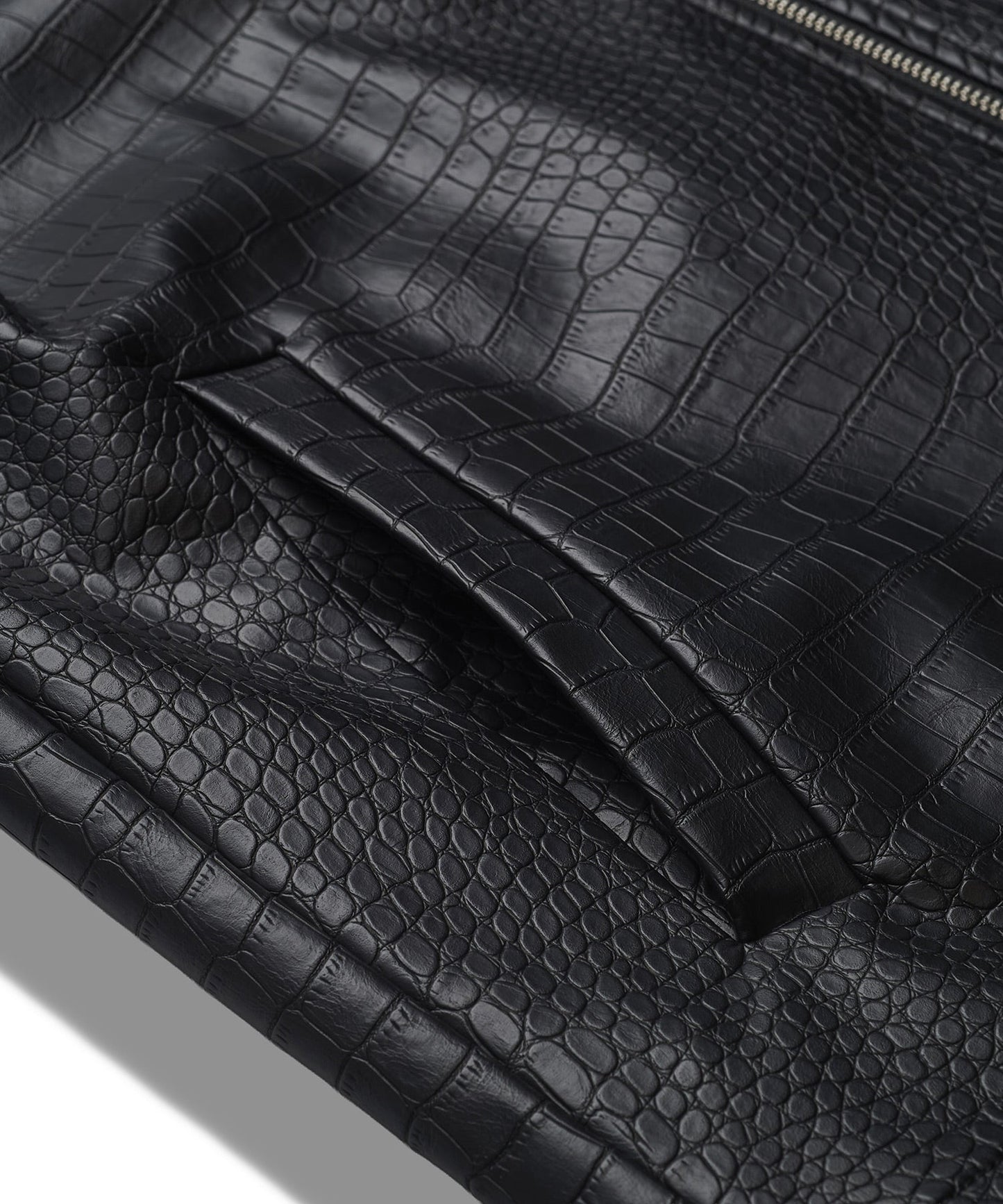 シンセティックレザーBIGフーデッドBLZ