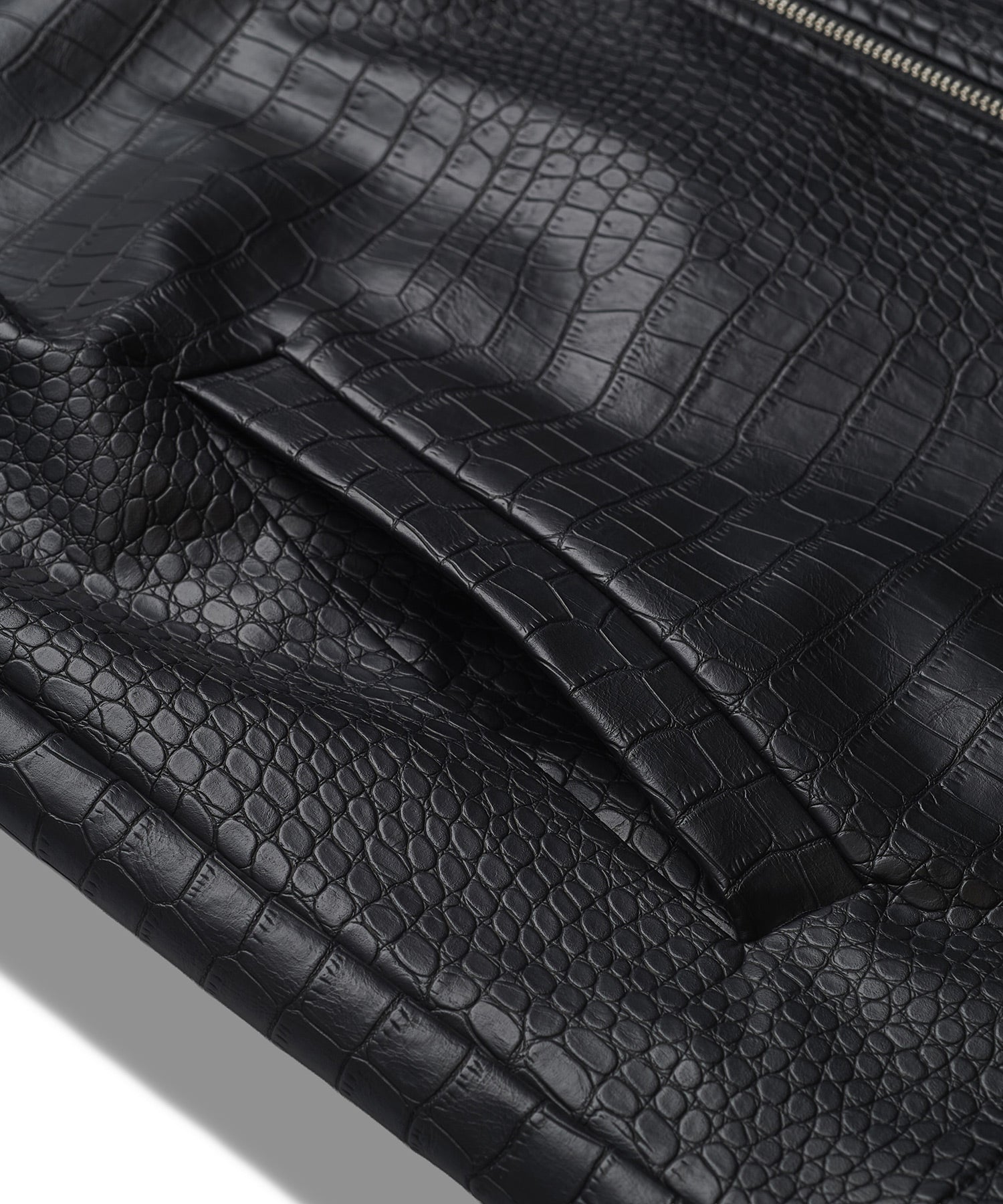 シンセティックレザーBIGフーデッドBLZ