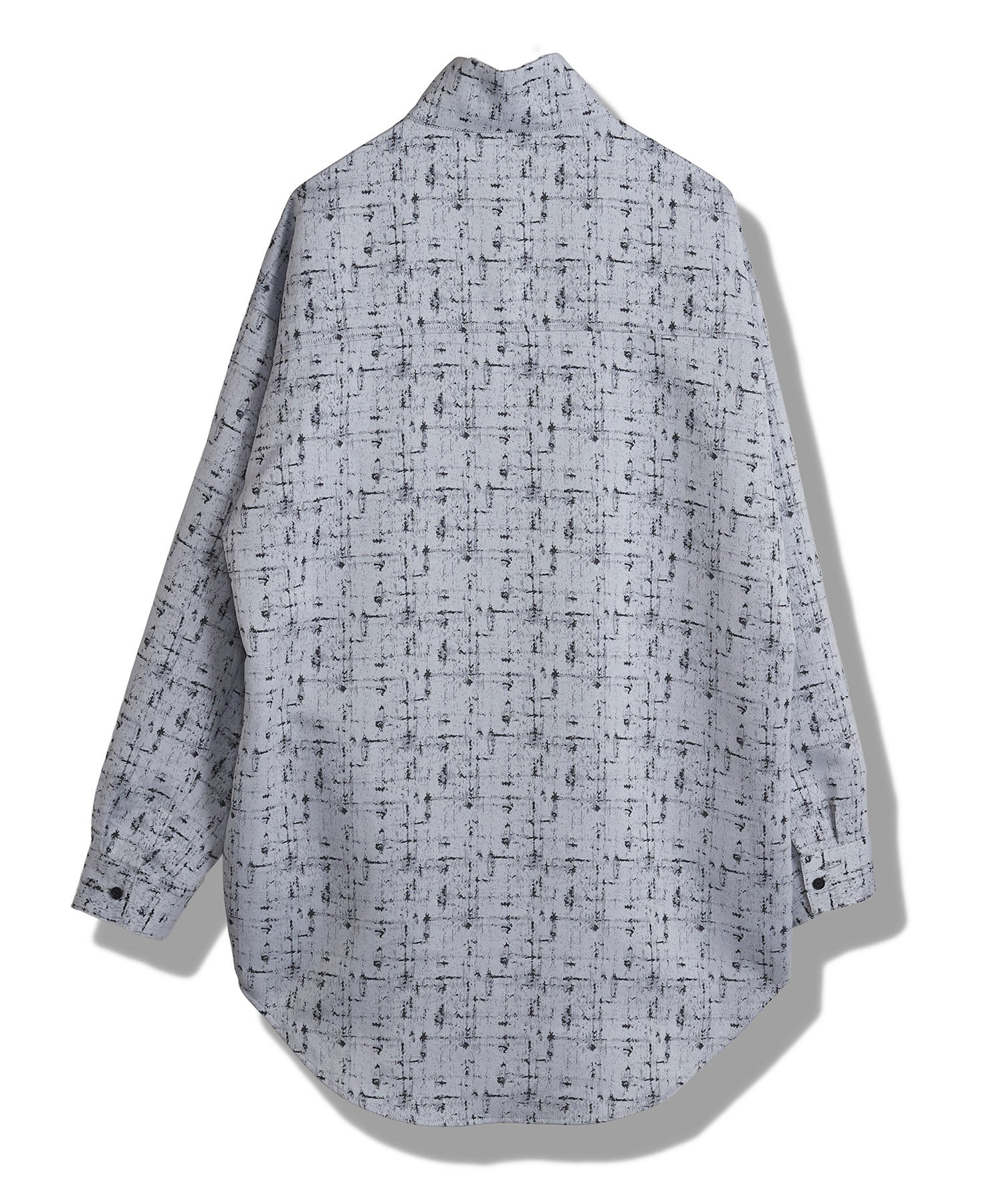 ハイカラーロングチェックSH