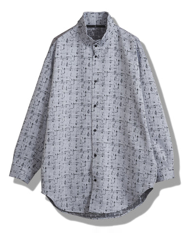 ハイカラーロングチェックSH