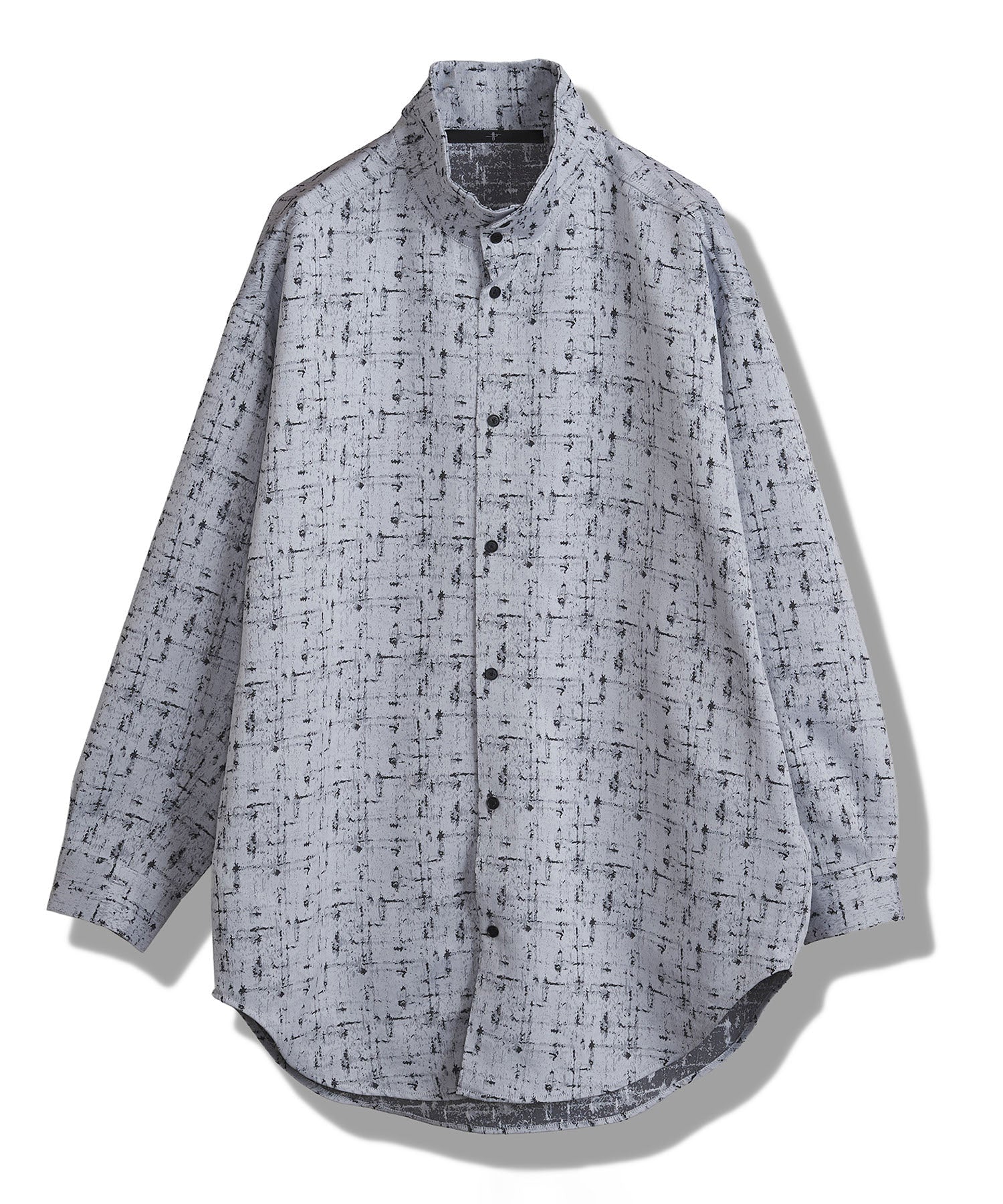 ハイカラーロングチェックSH