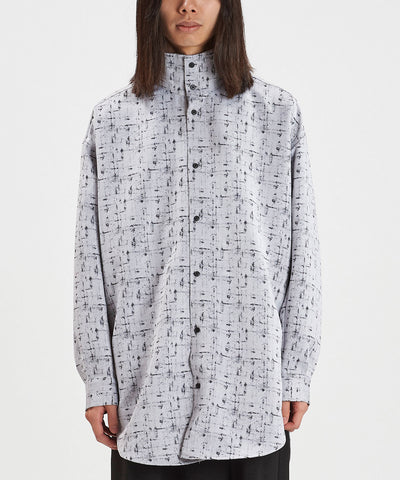 ハイカラーロングチェックSH