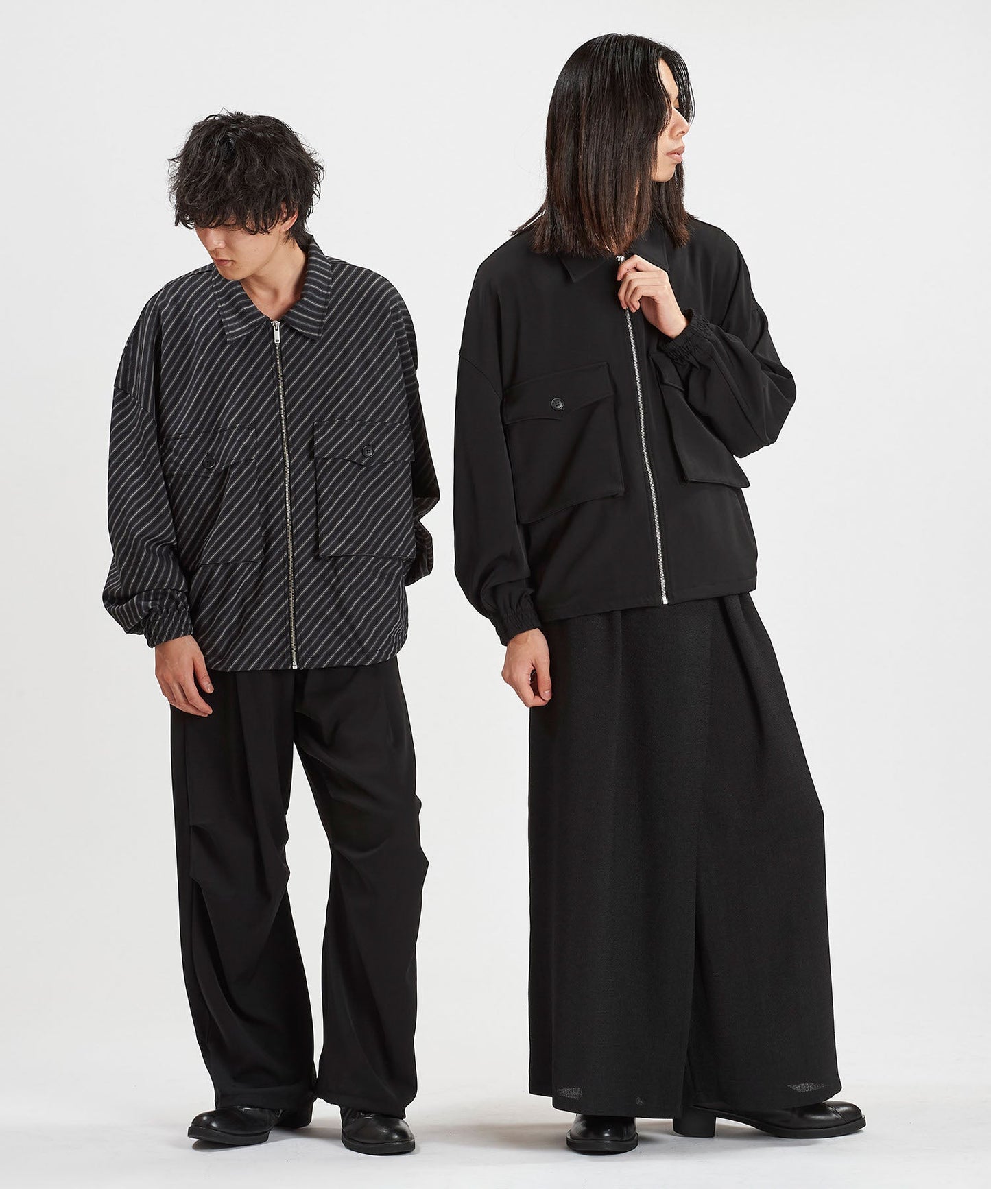 ストライプ Model:H169cm / BLACK Model:H180cm