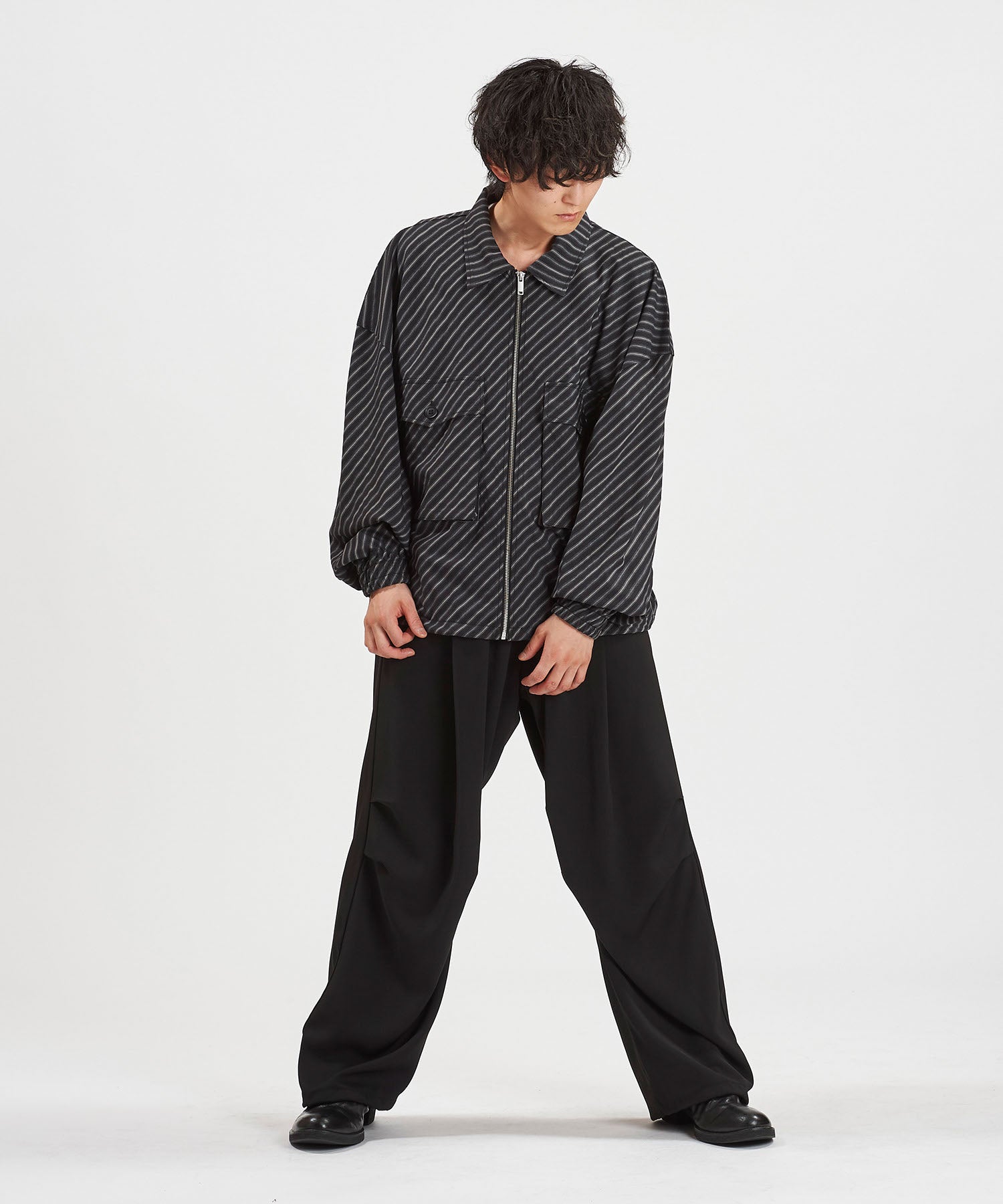 ストライプ Model:H169cm