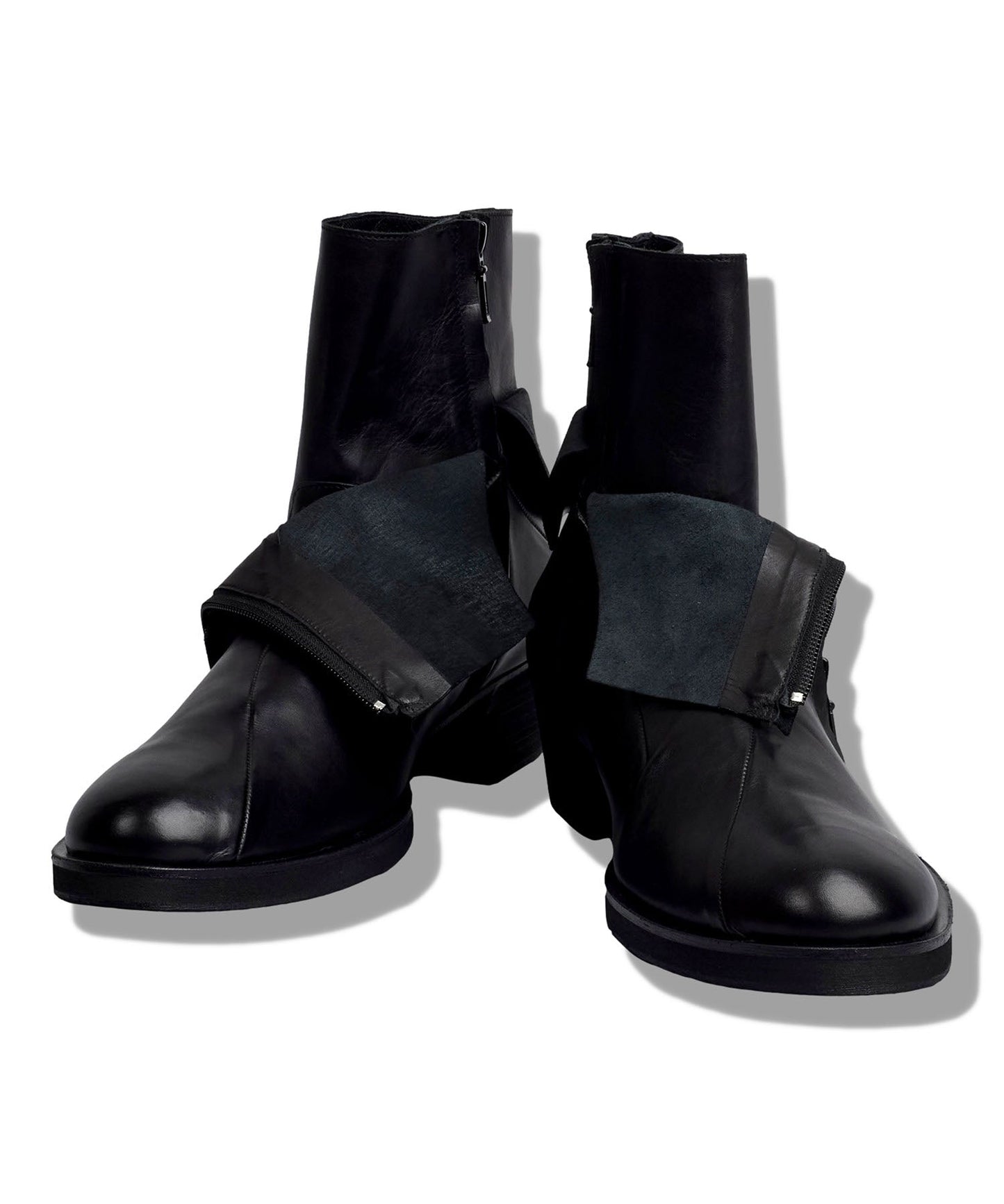 レイヤードヒールブーツ