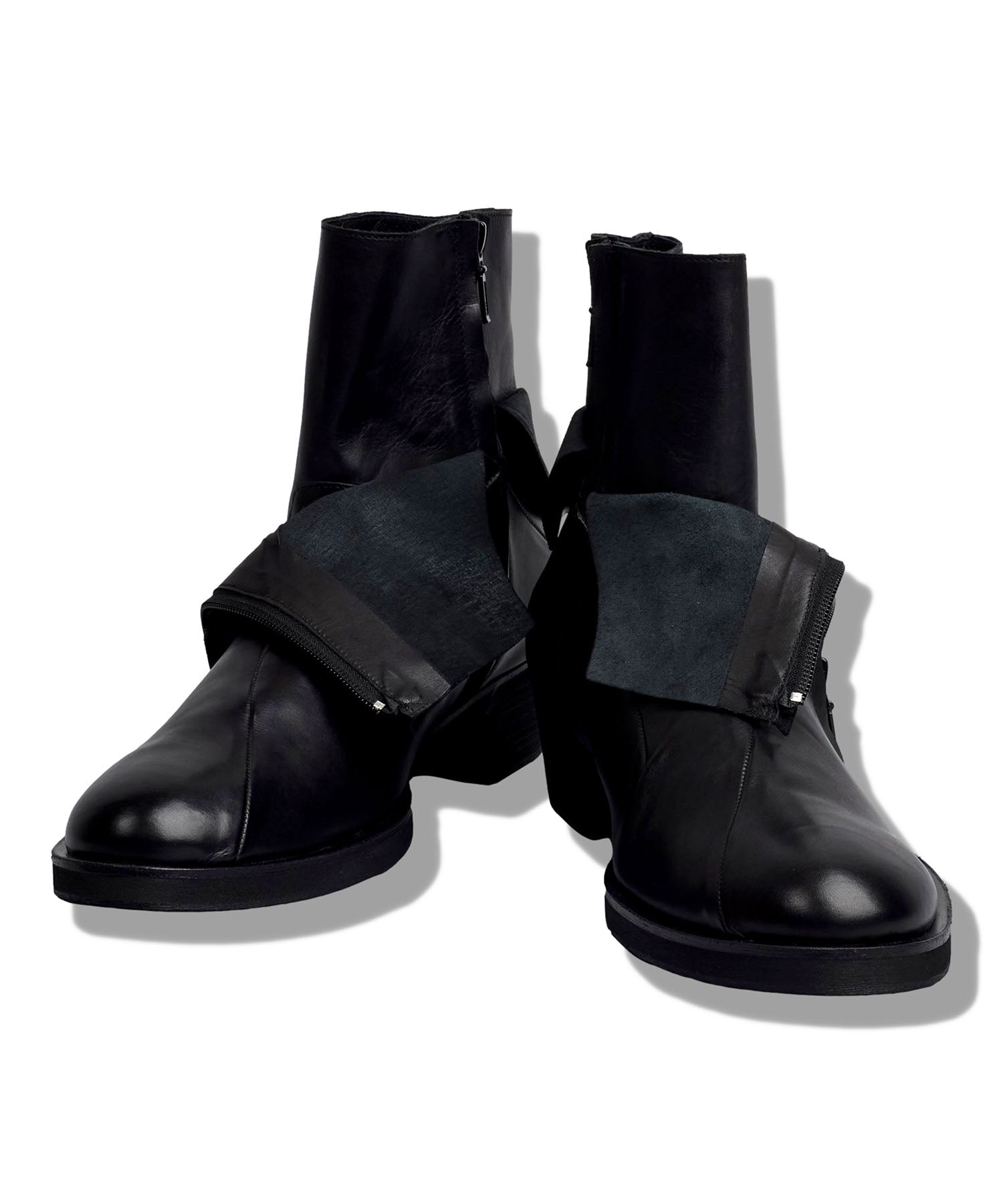 レイヤードヒールブーツ