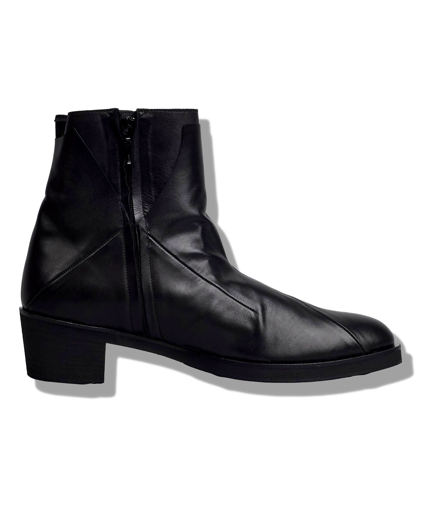 レイヤードヒールブーツ