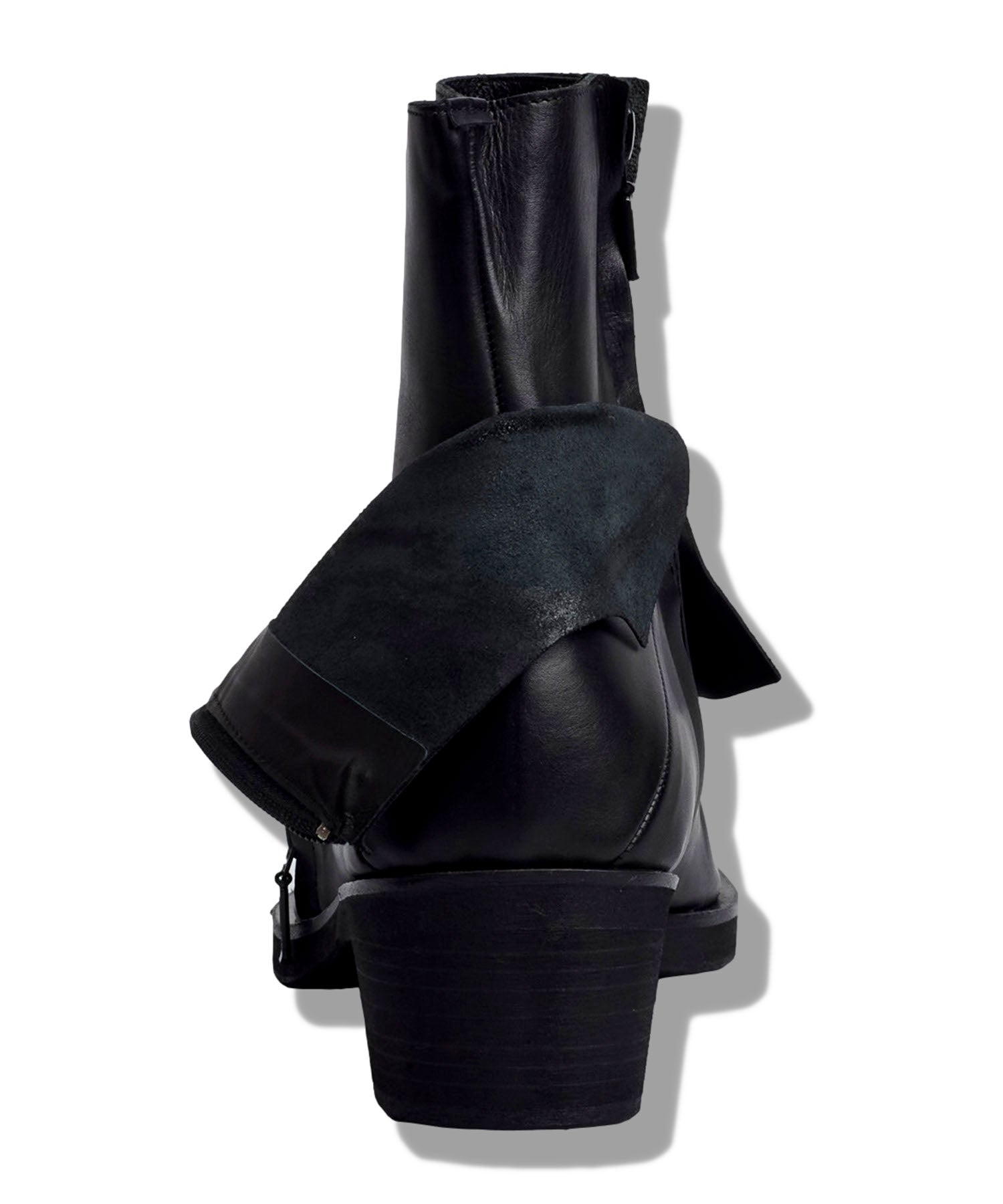 レイヤードヒールブーツ