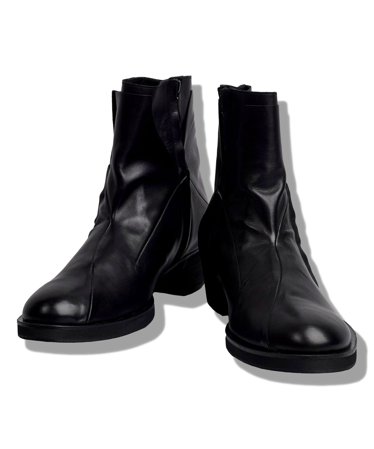 レイヤードヒールブーツ