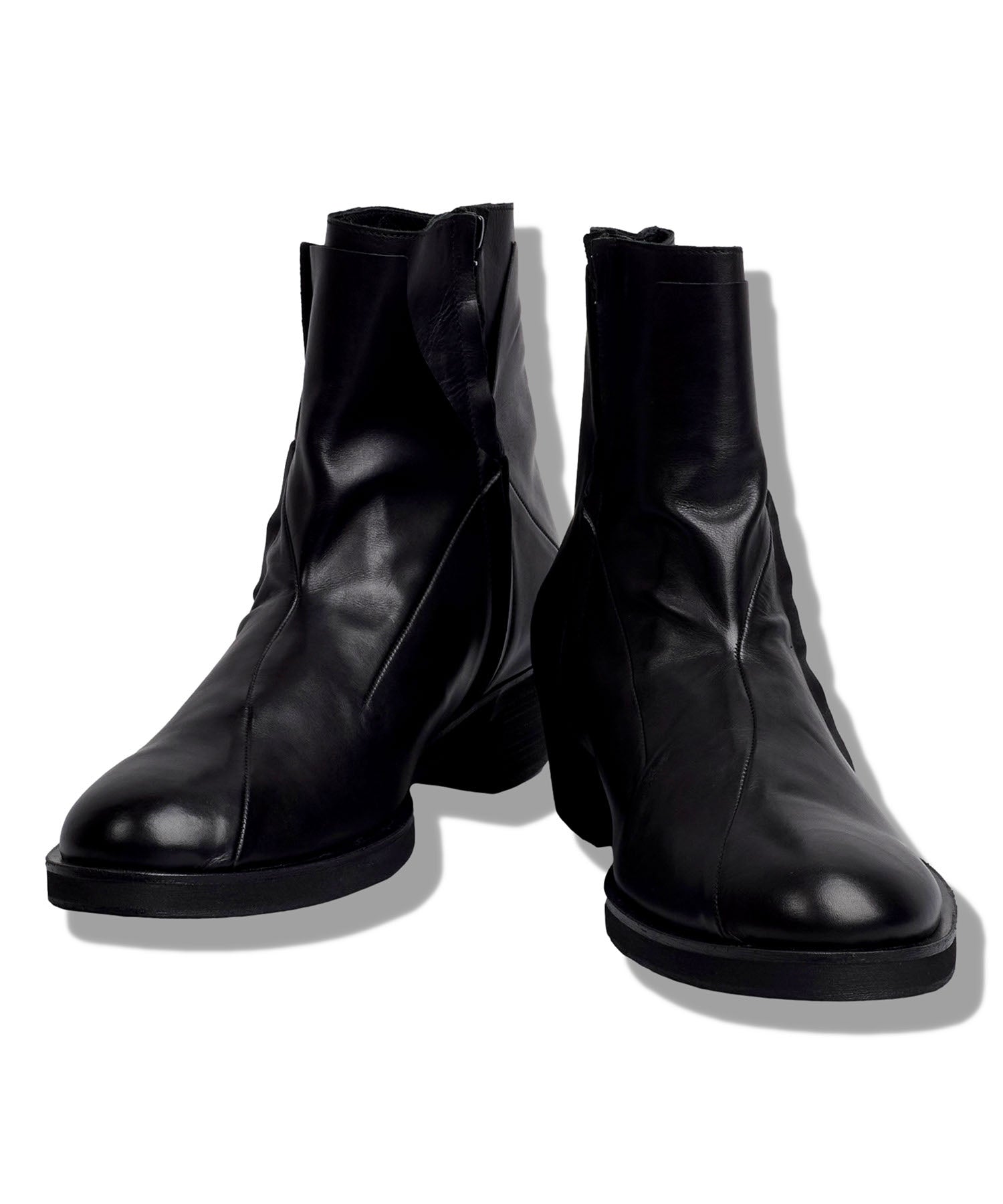 レイヤードヒールブーツ