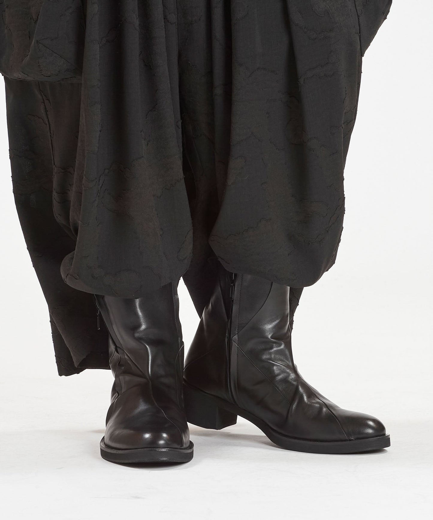 レイヤードヒールブーツ