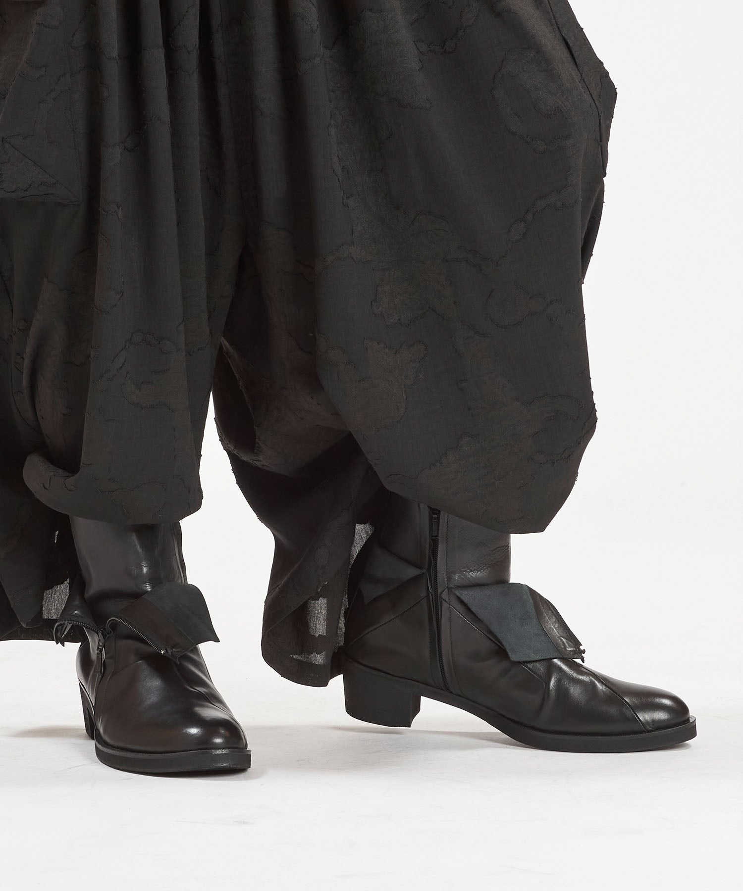 レイヤードヒールブーツ