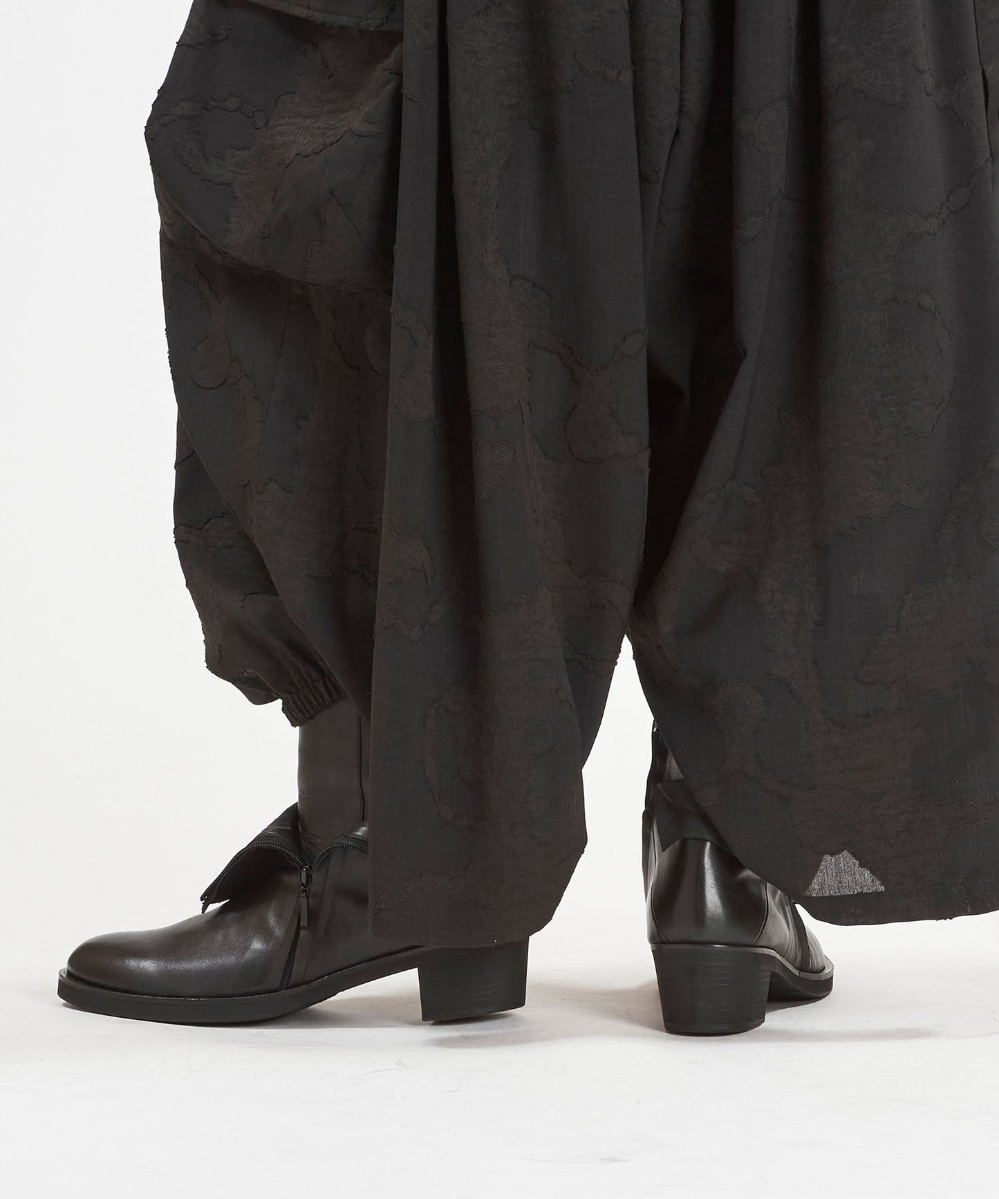 レイヤードヒールブーツ