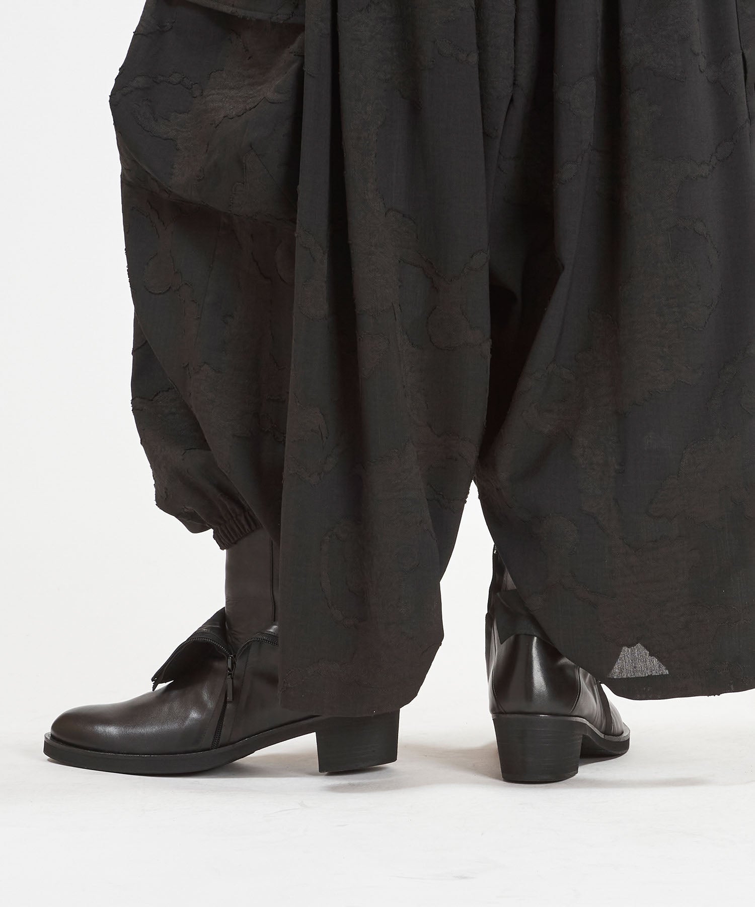 レイヤードヒールブーツ