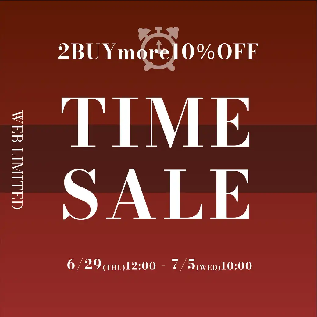 NO ID.OFFICIAL WEB STORE / WEB限定 TIME SALE 2BUY10％OFF