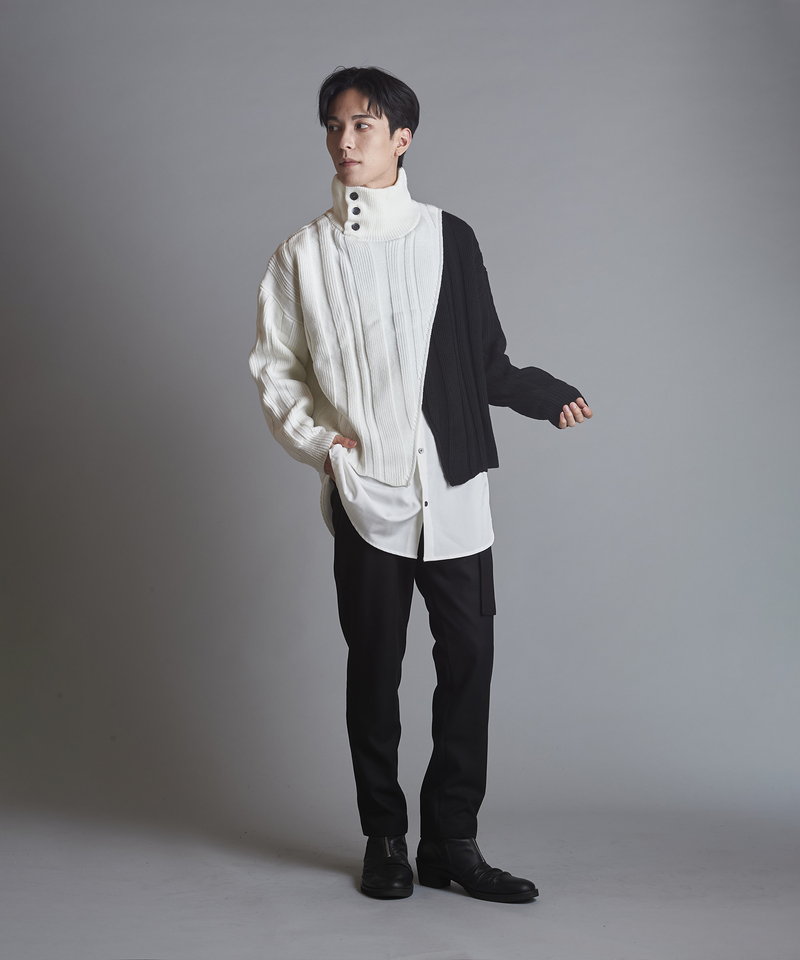 NO ID.OFFICIAL WEB STORE / ドッキングニットタートルネックPO