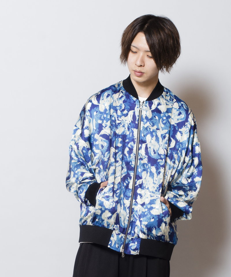 NO ID.OFFICIAL WEB STORE / 総柄BIG-MA-1-BLZ